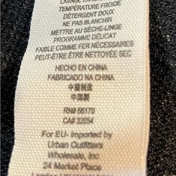 NWT Free People Large Twiggy Chevron Mini Dress Black & White with Pockets - Picture 7 of 9